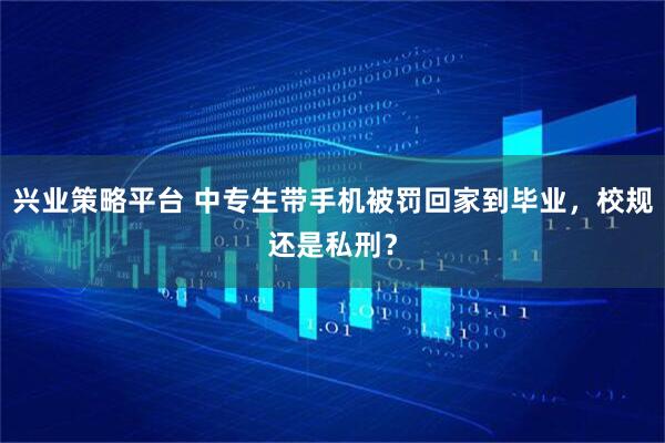 兴业策略平台 中专生带手机被罚回家到毕业，校规还是私刑？